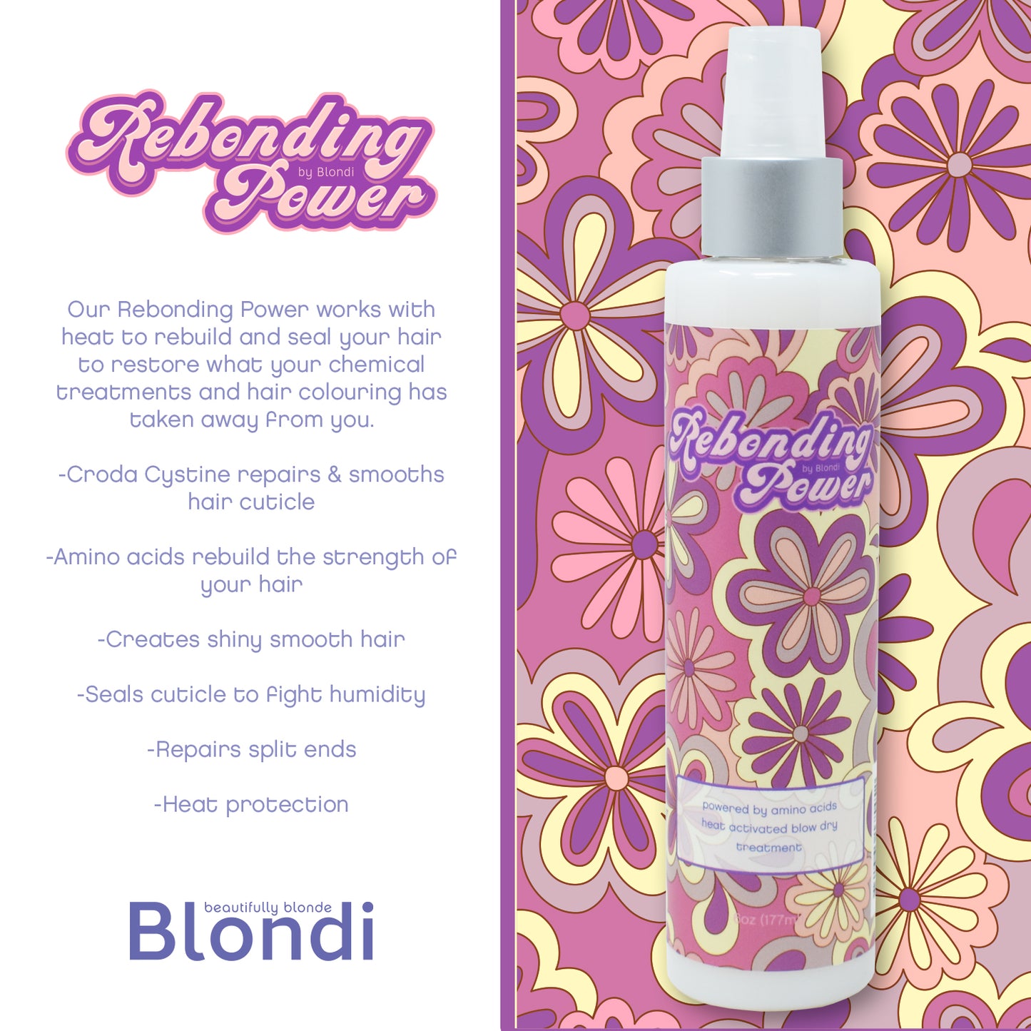 Blondi Rebonding Power Heat Activated Blow Dry Treatment